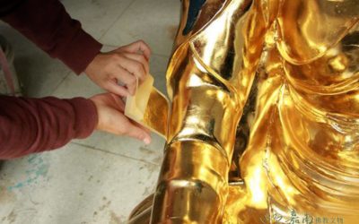 銅雕佛像×區別貼金、鎏金，鍍金工藝的不同