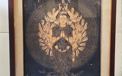 千手觀音與心經裱框整修